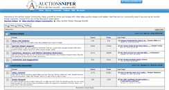 Desktop Screenshot of community.auctionsniper.com