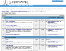 Tablet Screenshot of community.auctionsniper.com