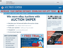 Tablet Screenshot of ca.auctionsniper.com